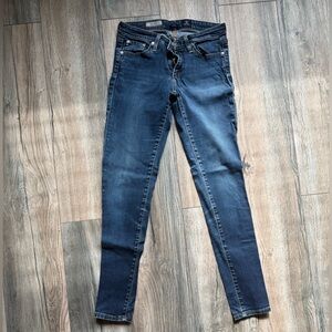 Ag Adriano Goldschmied Blue Skinny Jeans